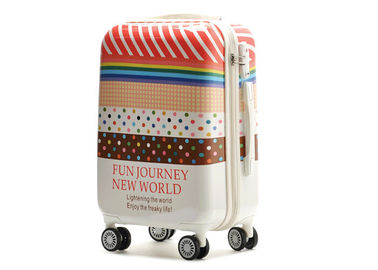 Eco-friendly small suitcase on wheels 28 inch upright luggage with inner elastic straps