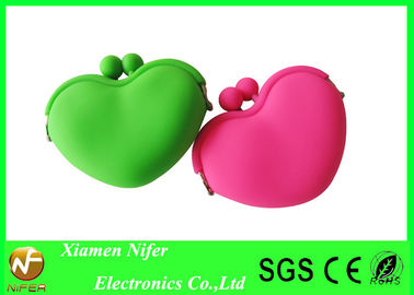 OEM Promotion Gift Cute Rubber Cosmetic Bag Silicone Coin Wallet Purse with Multi Color