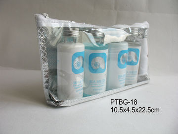 Transparent PVC Cosmetic Bag Toiletries Travel Bag With Zipper