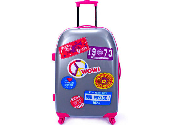 Printing 20 24 inch carry on luggage set with 150D lining Polycarbonate luggage