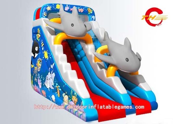 Ice World Commercial Water Slides for pools , Outdoor Children's Playground
